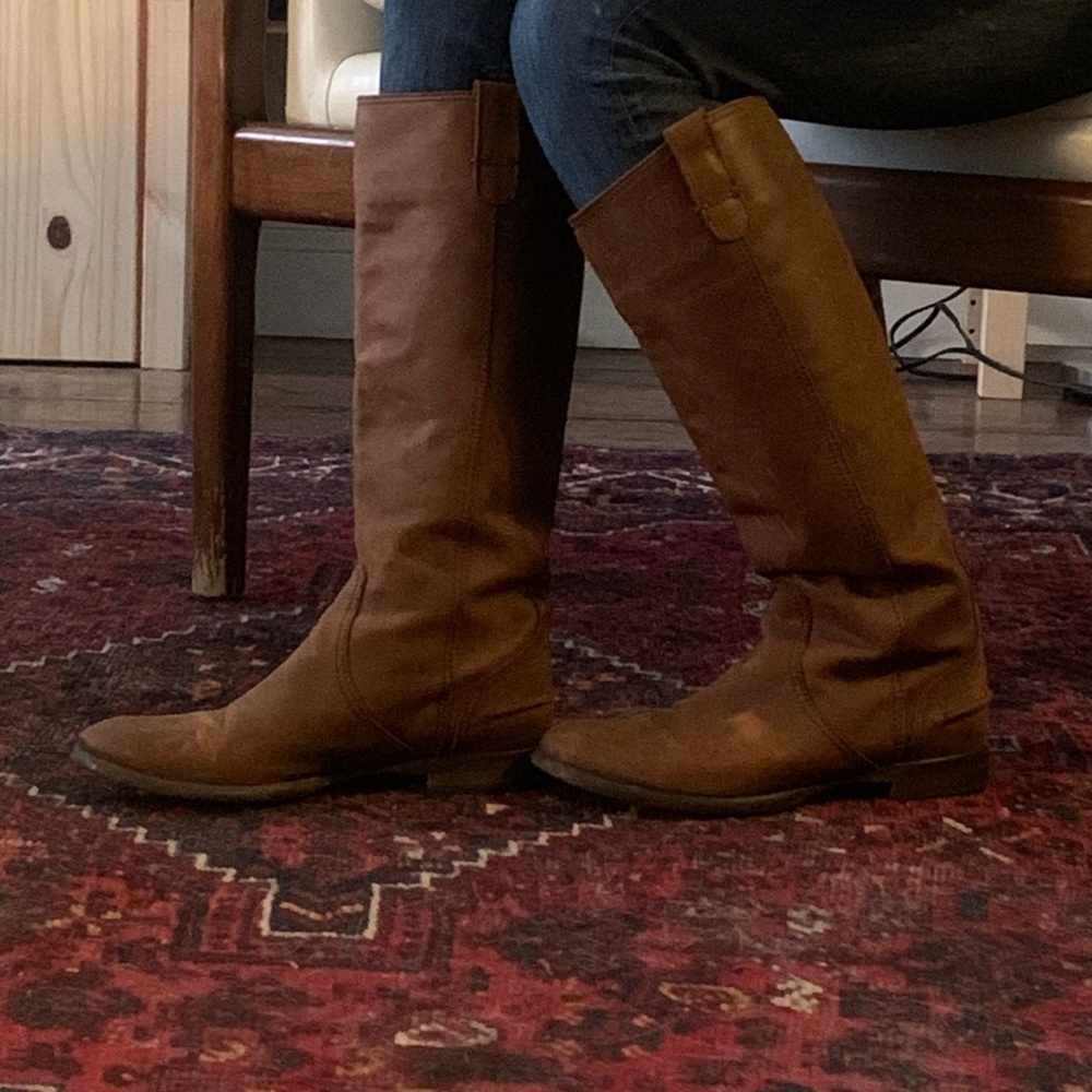 Madewell leather boots. Size 7. Italy